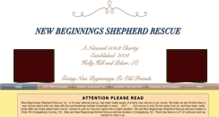Desktop Screenshot of newbeginningsrescue.com