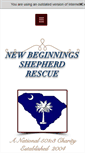 Mobile Screenshot of newbeginningsrescue.com